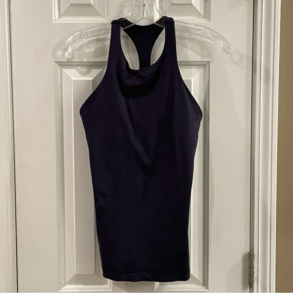 Lululemon Longline Racerback Tank Navy Blue - 6 - Picture 1 of 6